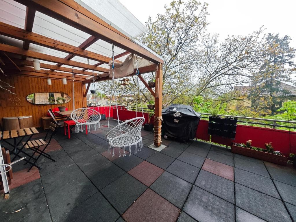 Apartment building exterior